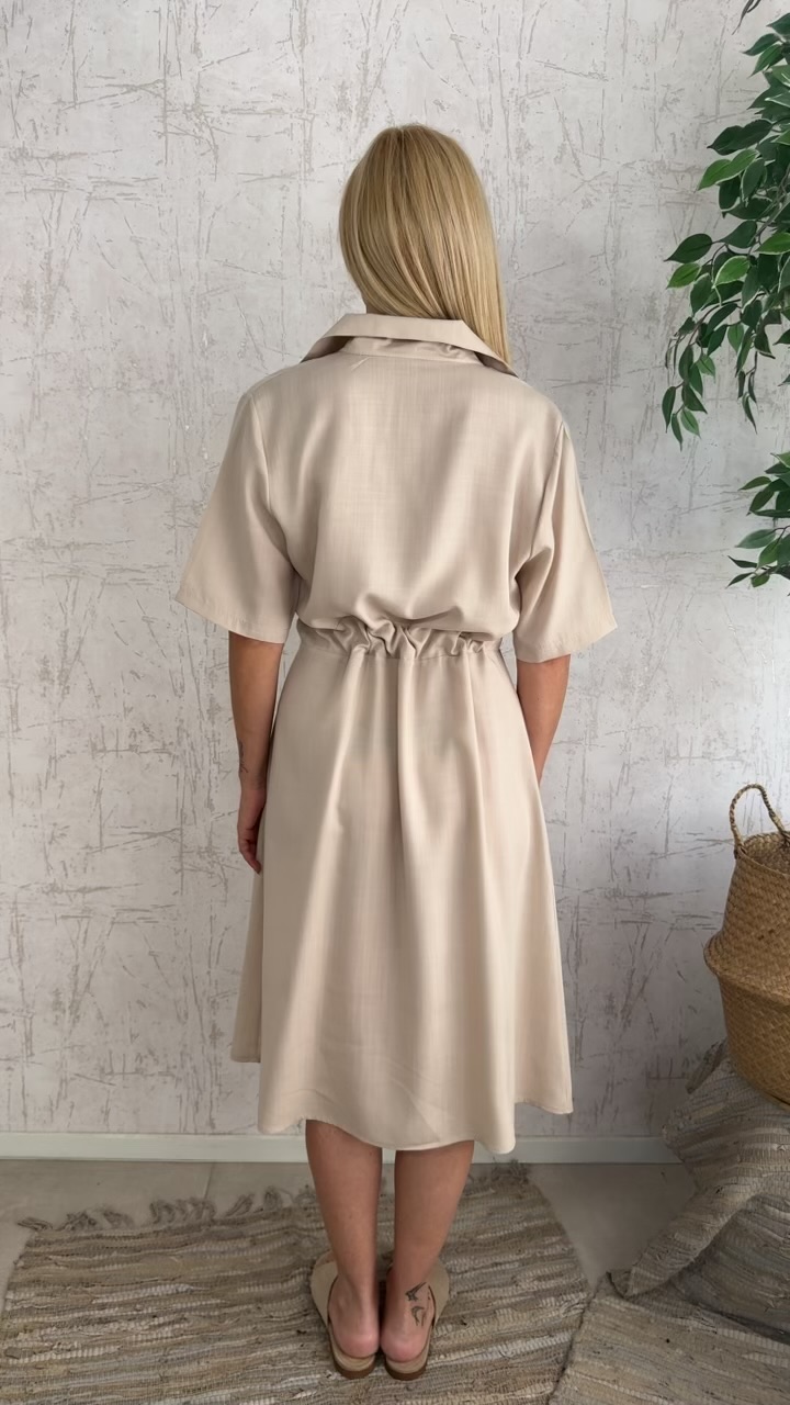 Miranda Dress-Μπεζ