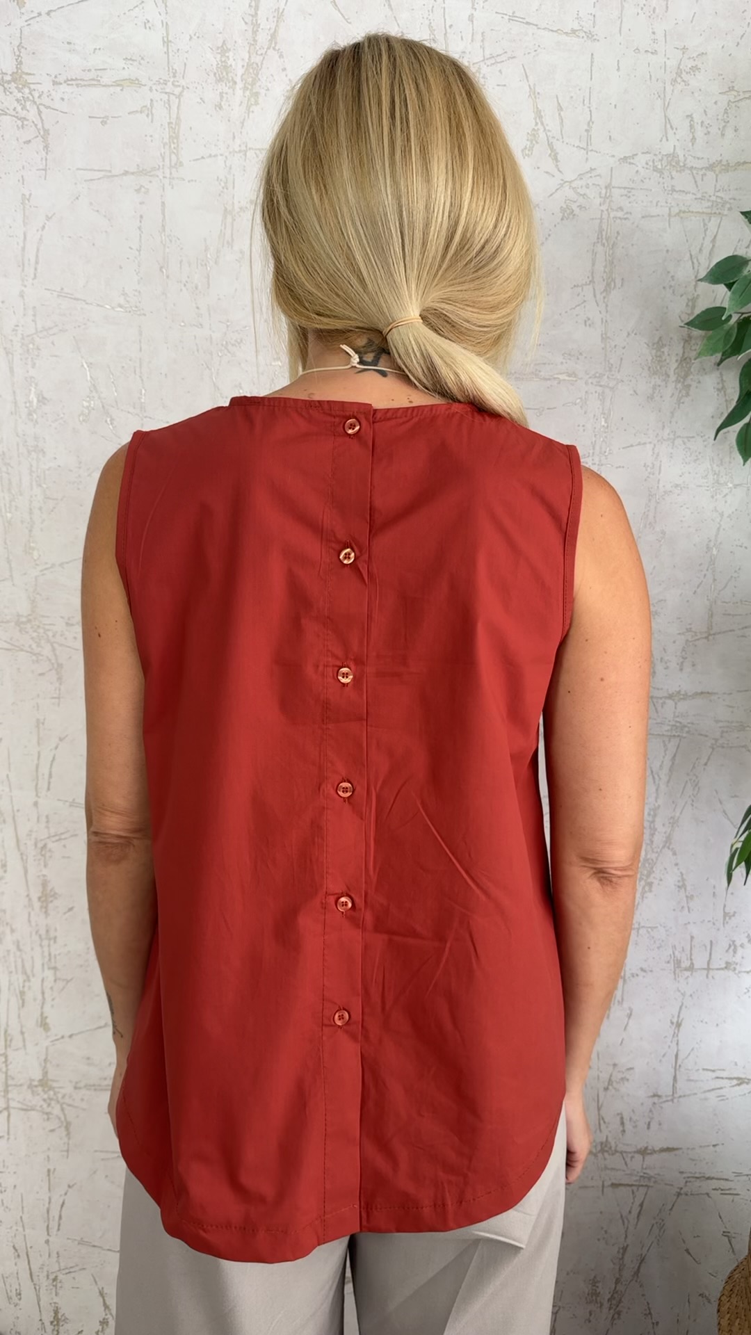 Enigma Blouse- Κεραμιδι