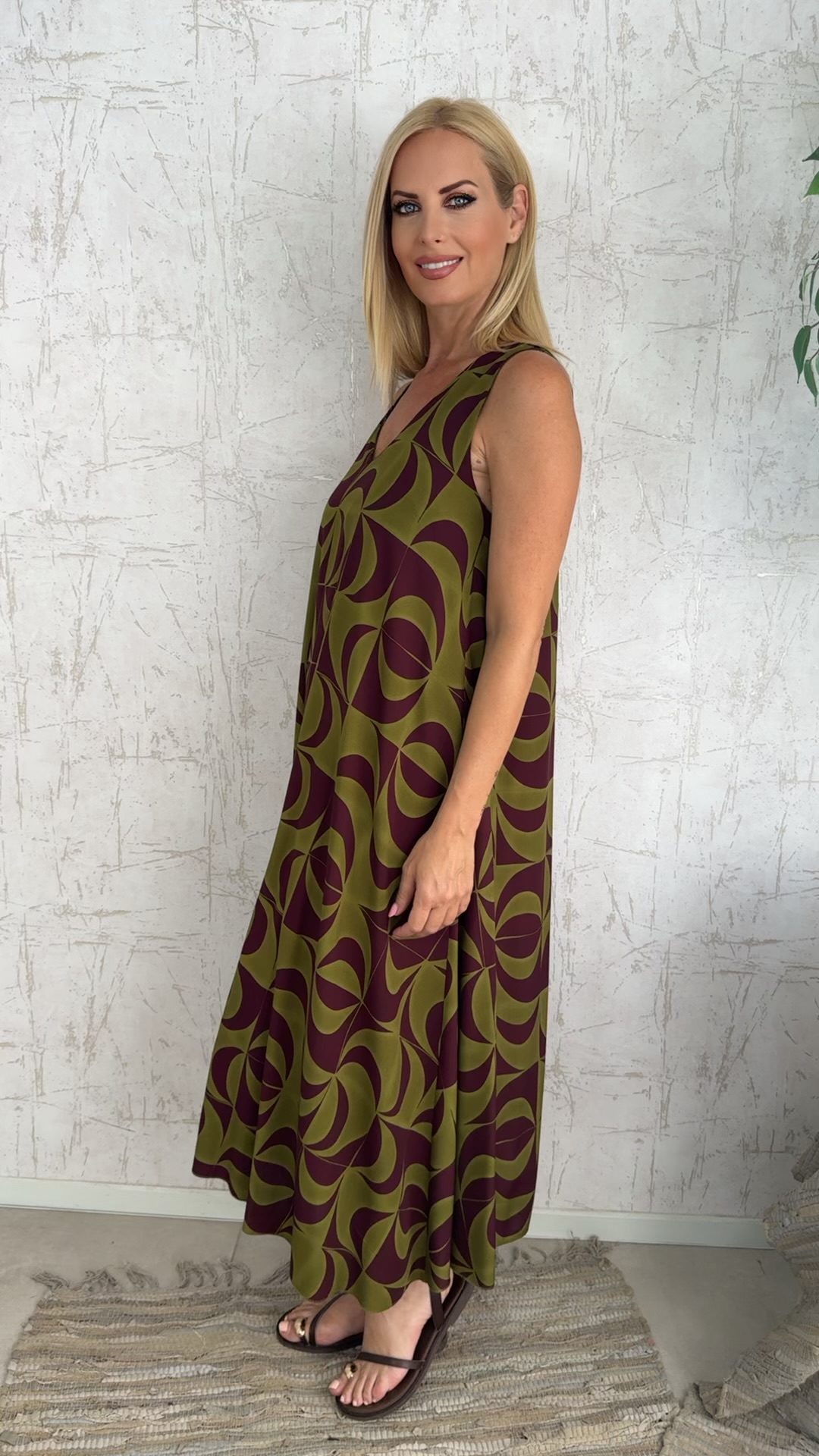 Donna Dress-Lime
