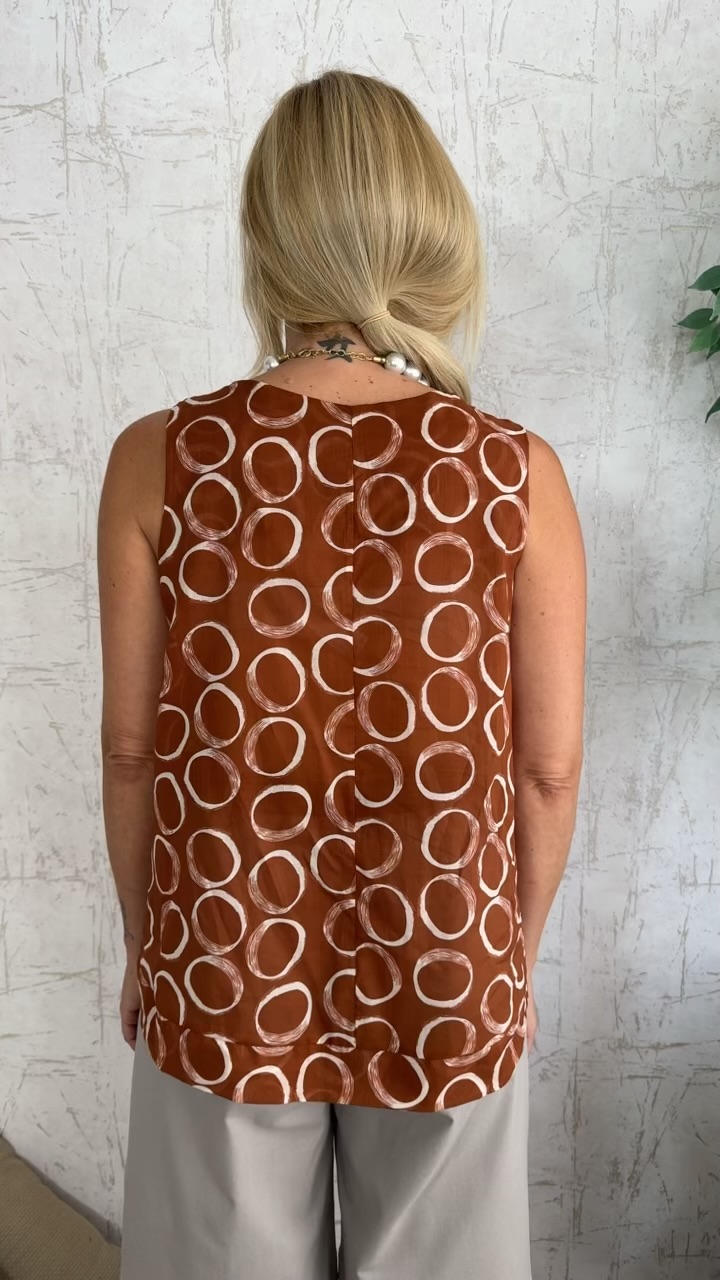 Sirel Blouse- Κεραμίδι