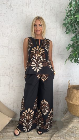 Haya Twin Set-Μαυρο