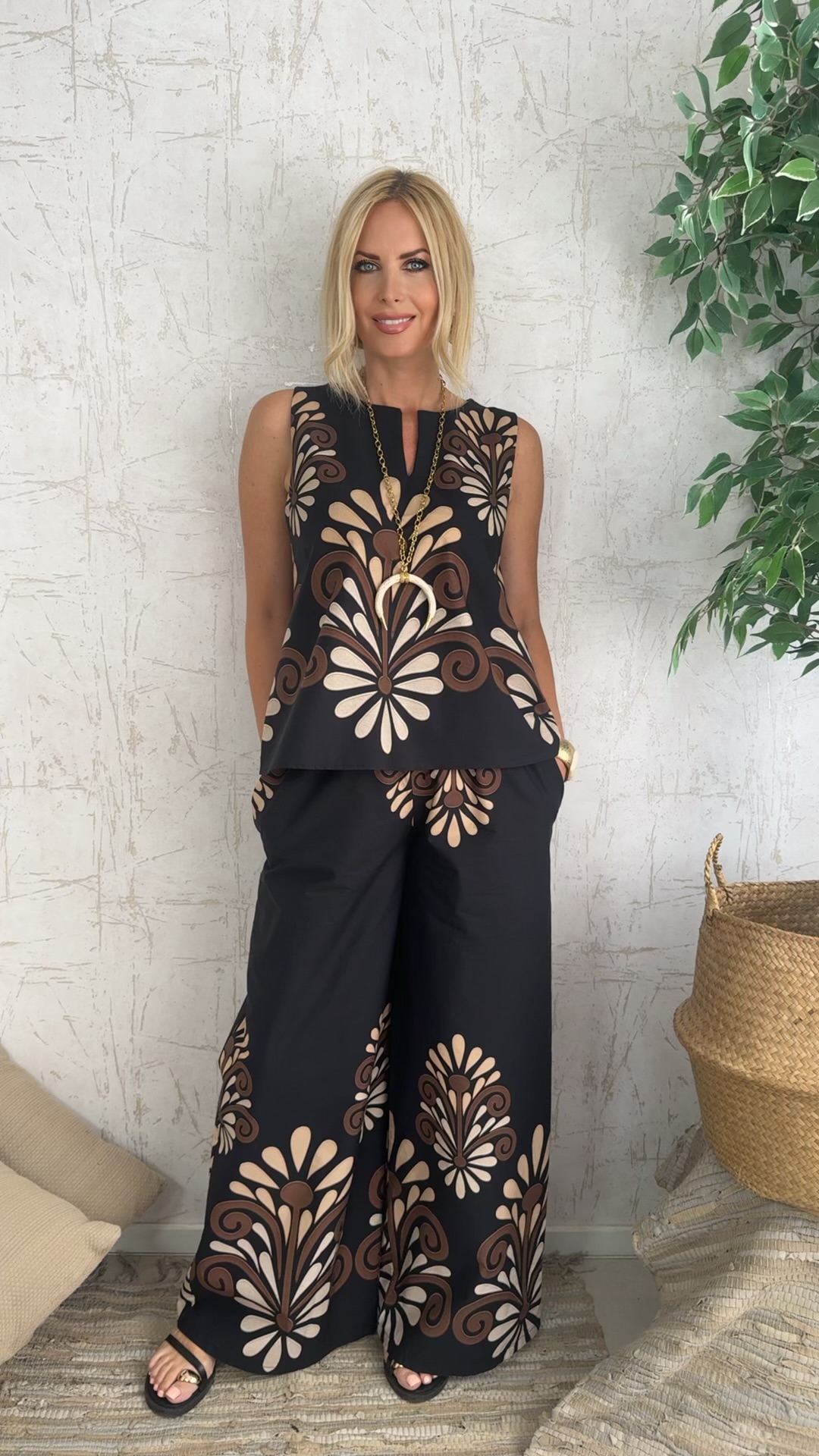 Haya Twin Set-Μαυρο