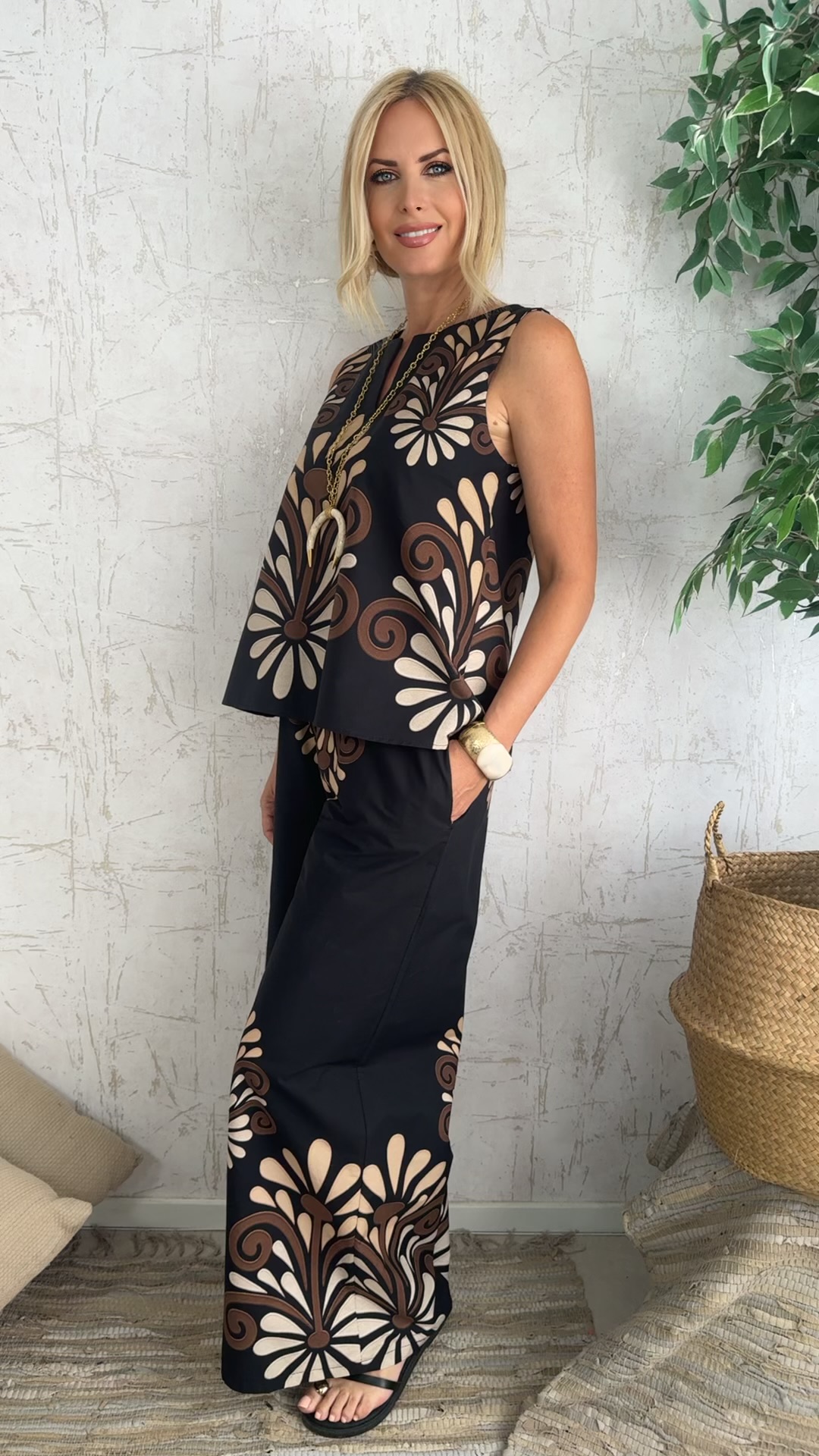 Haya Twin Set-Μαυρο