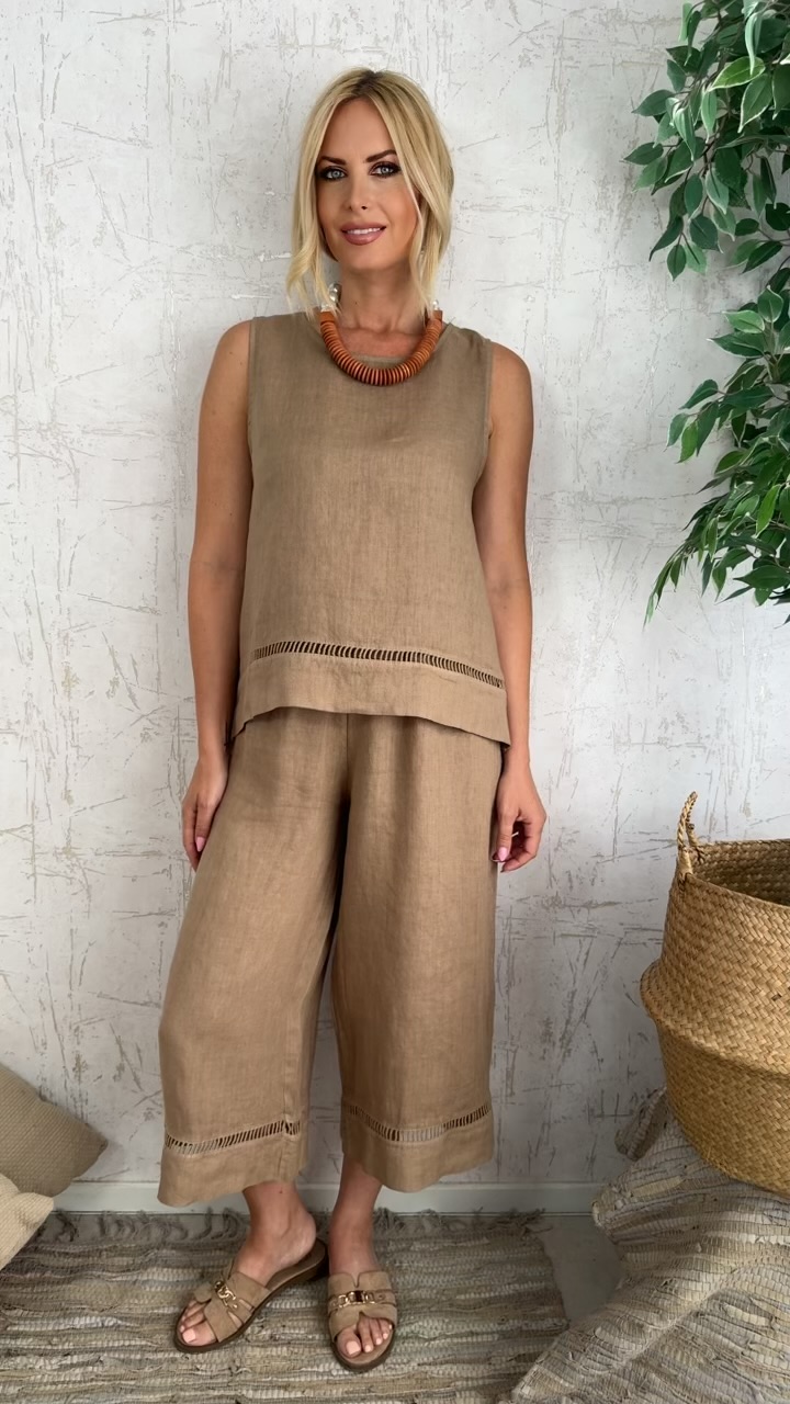 Lino twin set- Μπεζ