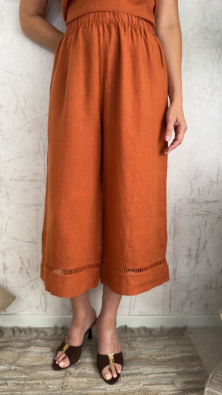 Lino twin set- Κεραμιδι