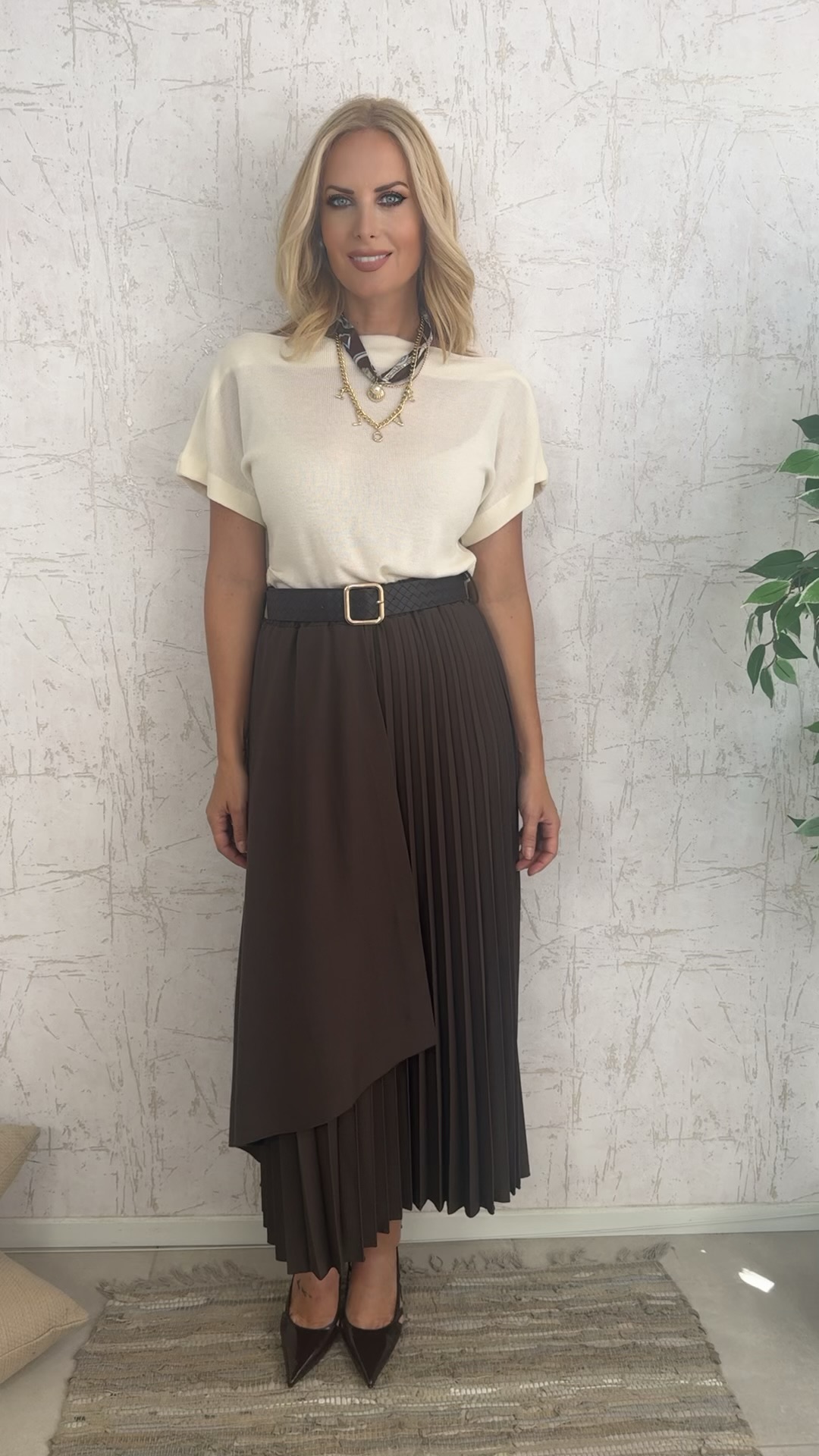 Cliffside Blouse-Εκρου
