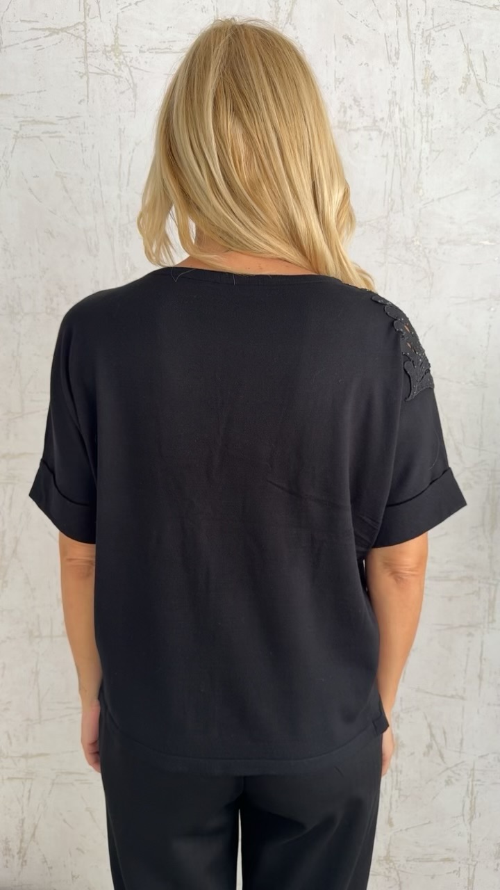 Beatrice Blouse-Μαυρο
