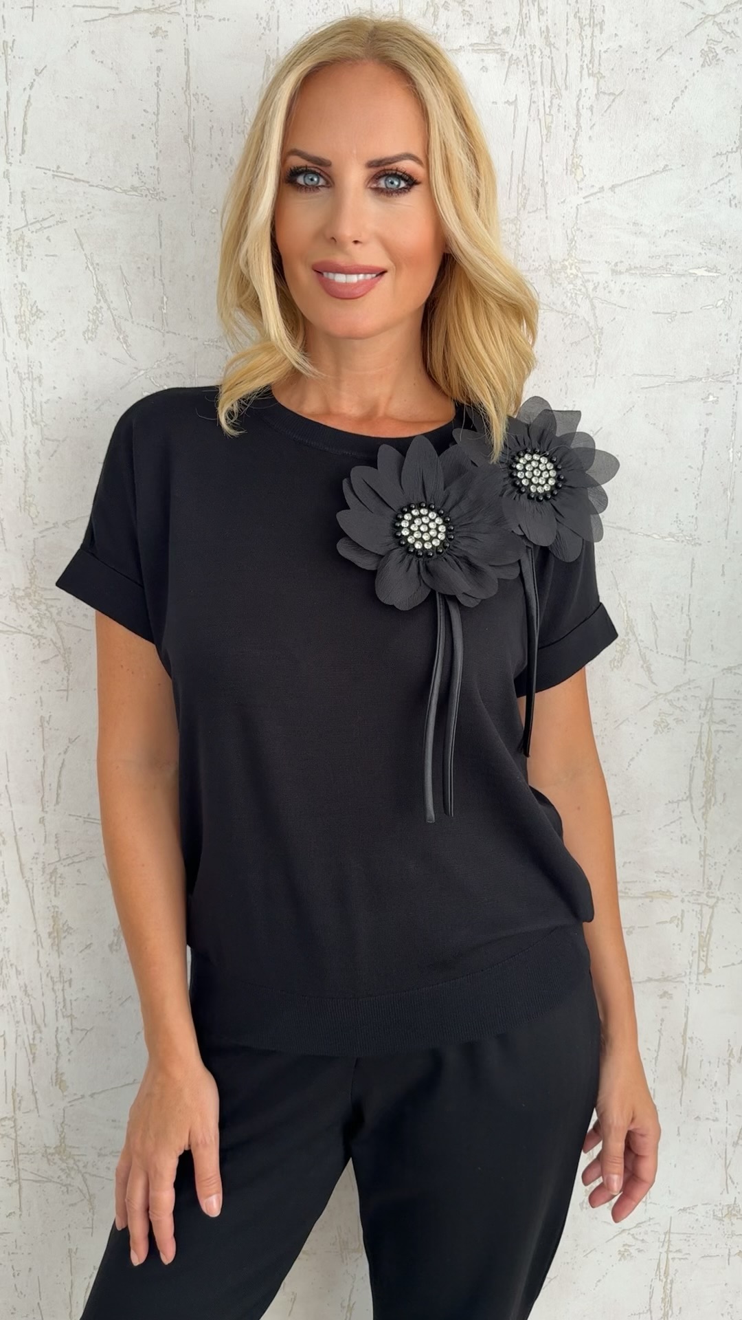 Margarita Blouse-Μαύρο