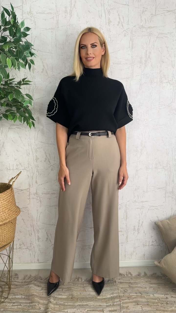 Rose Blouse-Μαυρο