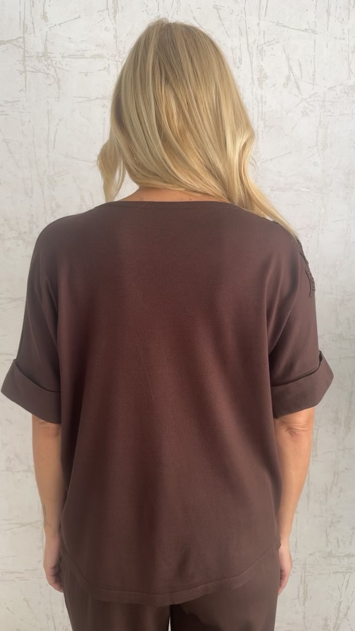 Beatrice Blouse-Καφέ