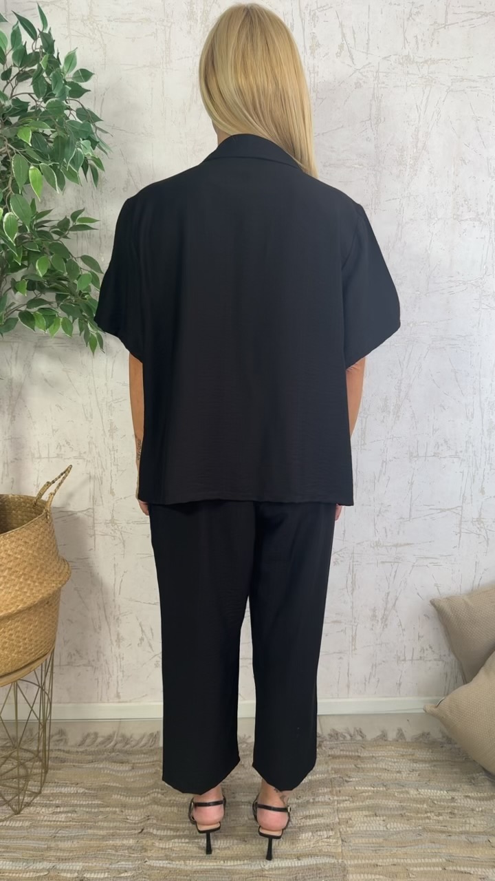 Angelina twin set-Μαυρο