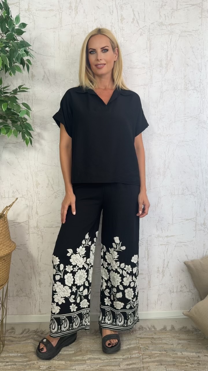 Sizzle Twin Set-Μαυρο