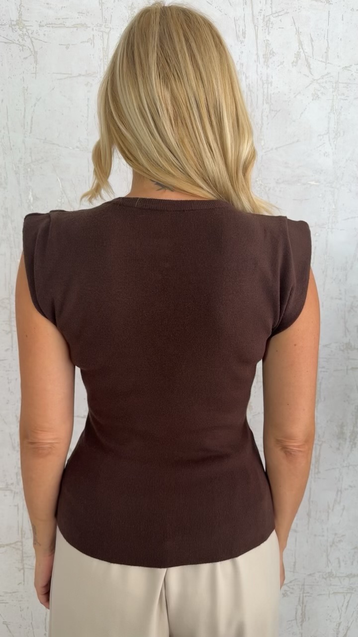 Flame Blouse-Καφε