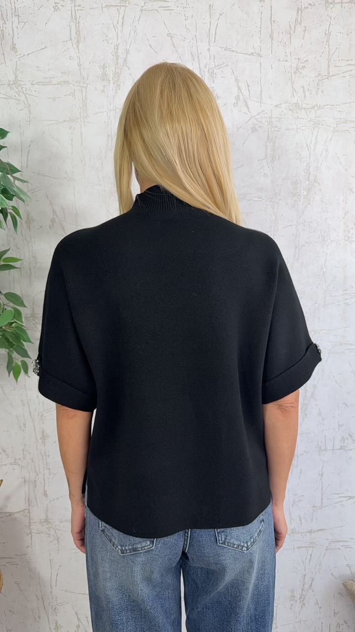 Roseva Blouse-Μαυρο
