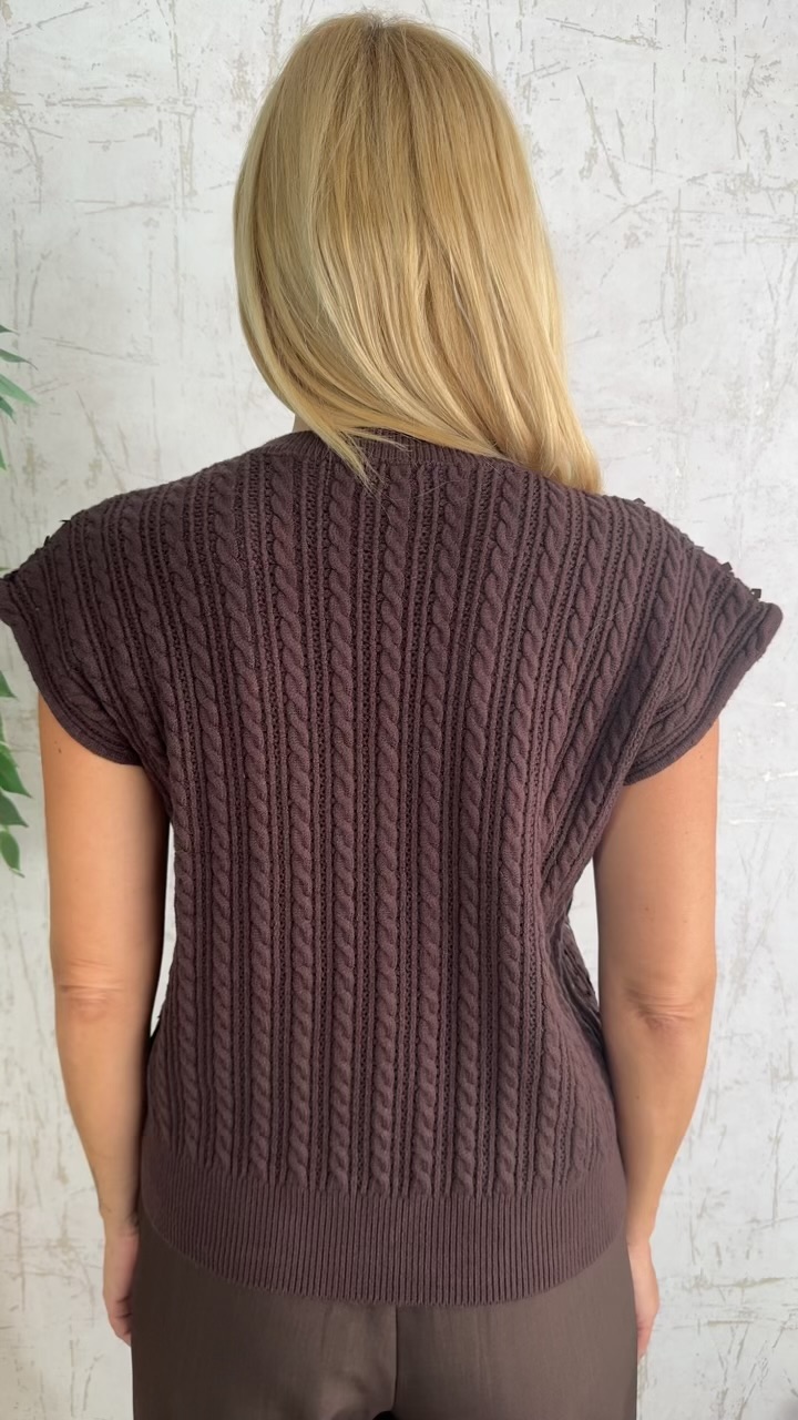 Shine Blouse-Καφε