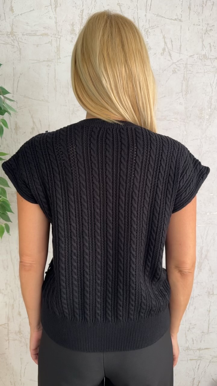 Shine Blouse-Μαύρο