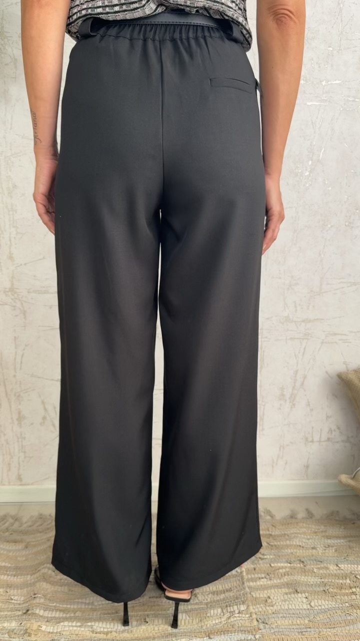 Bookshop Pants-Μαυρο