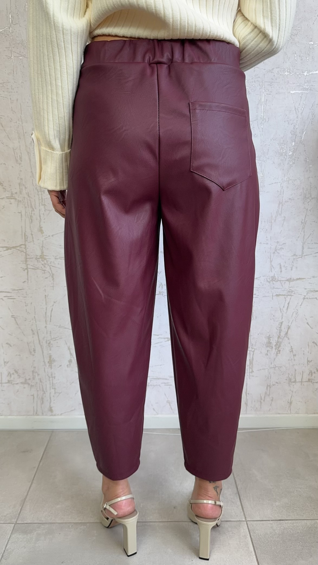 Abaco Pants-Βουργουνδι
