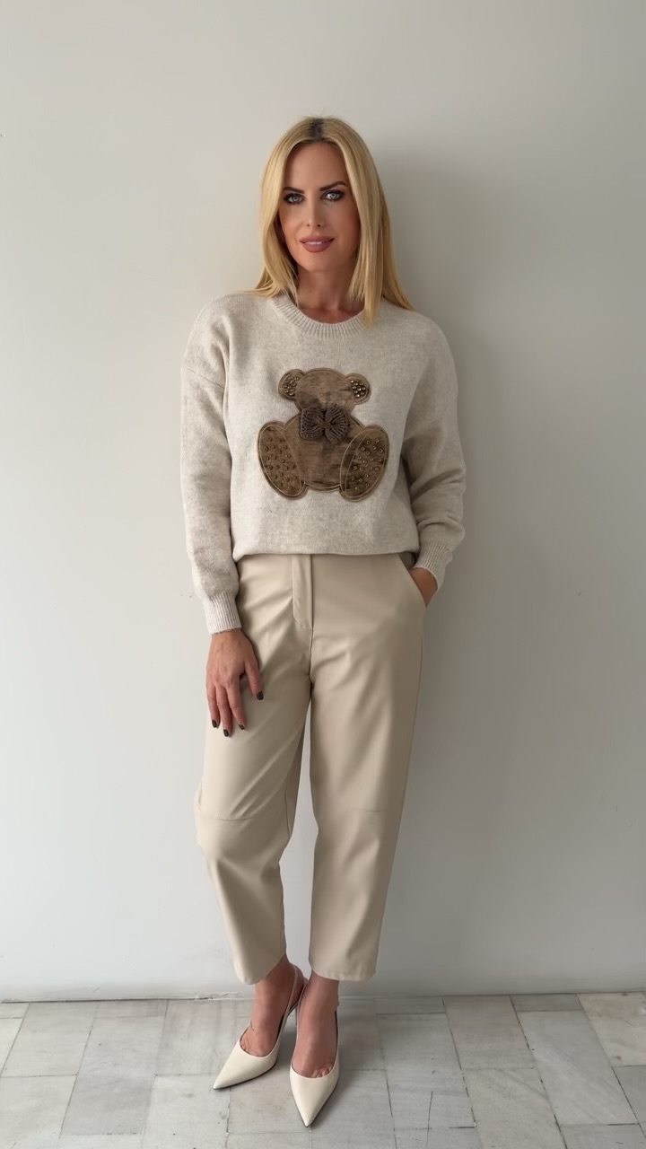 Bear Blouse-Εκρου