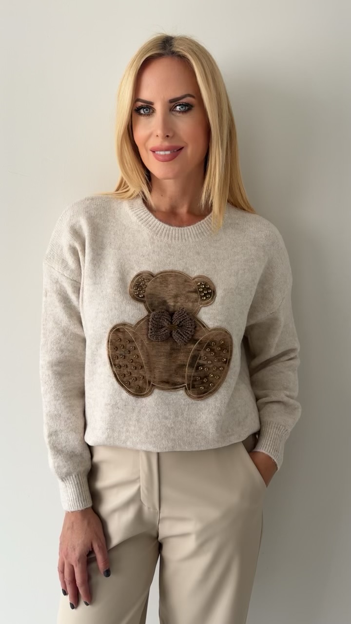 Bear Blouse-Εκρου