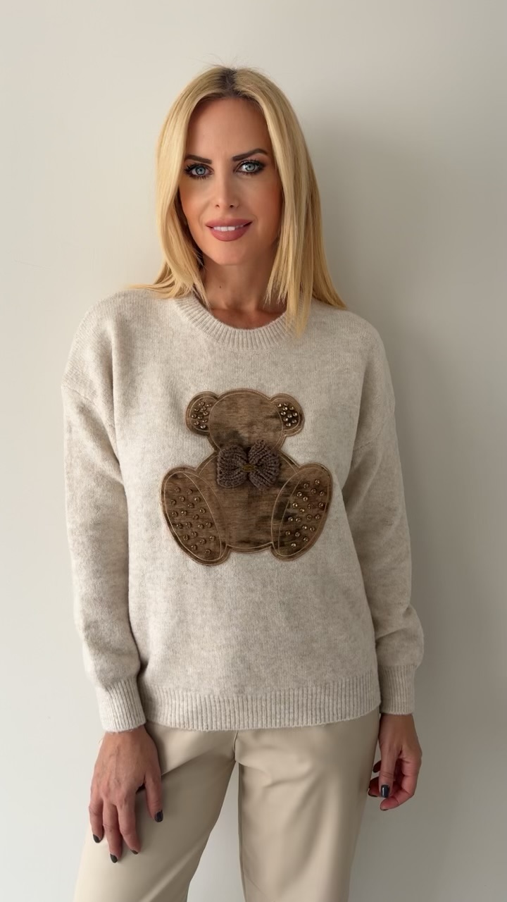 Bear Blouse-Εκρου