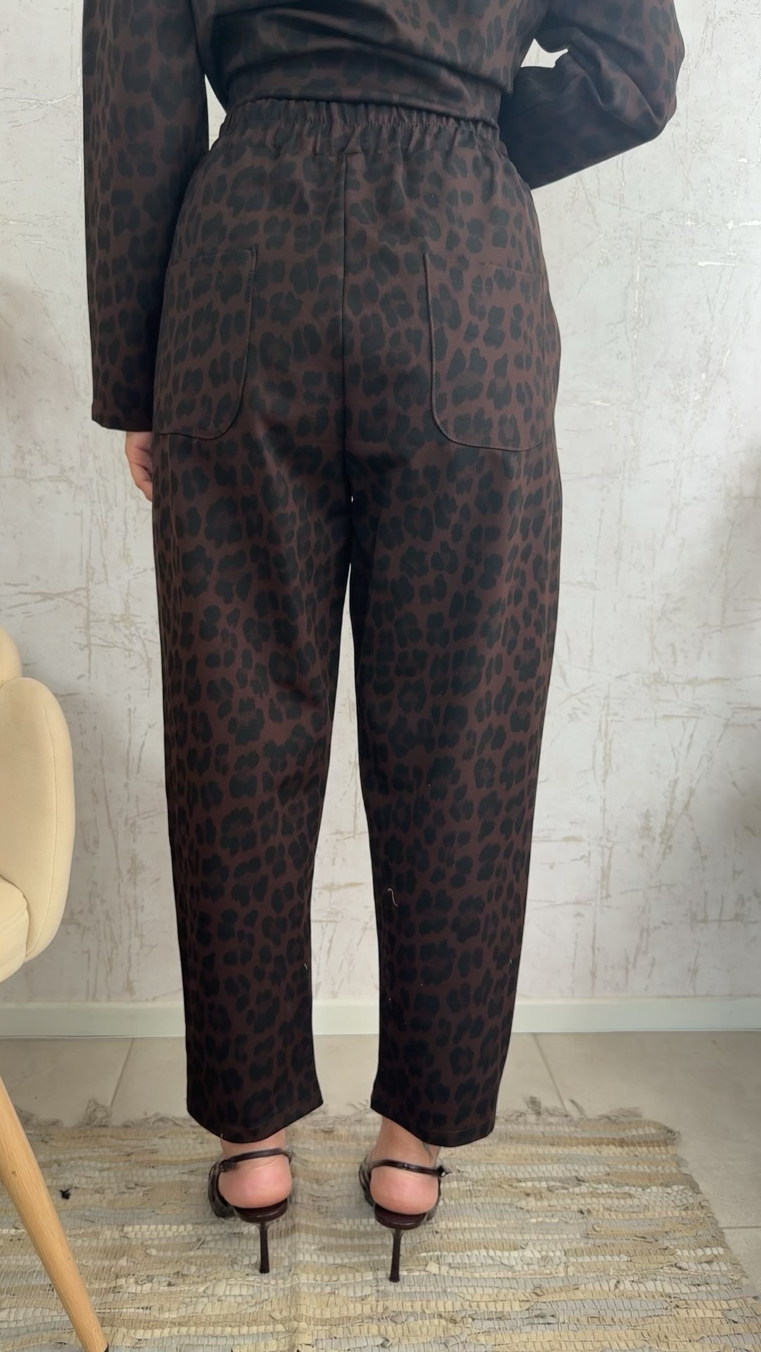 Leo Twin Set-Καφέ