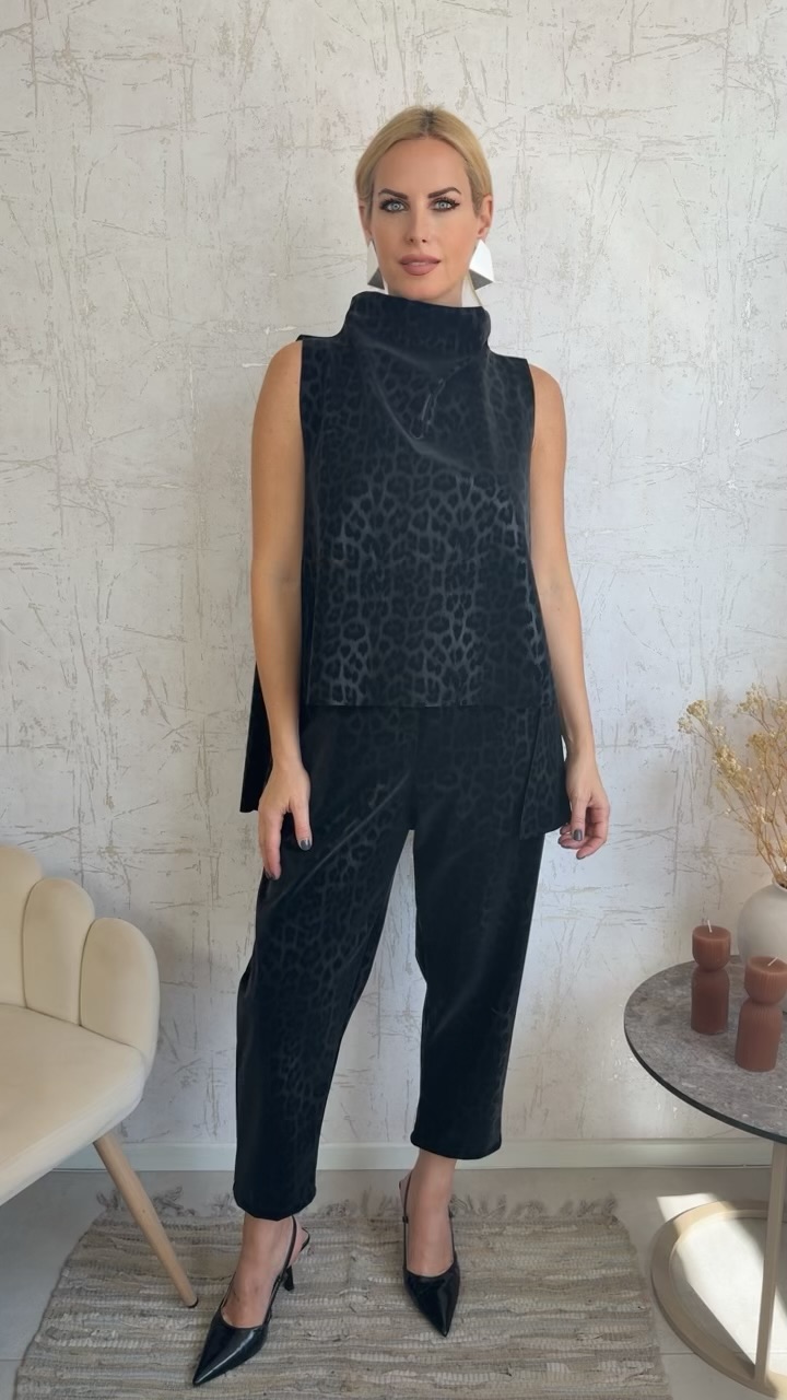Smart Twin Set-Μαυρο