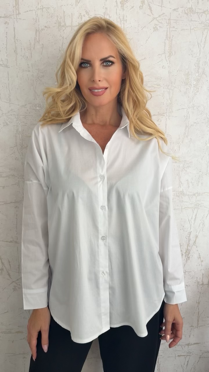 Oversized shirt-Λευκο