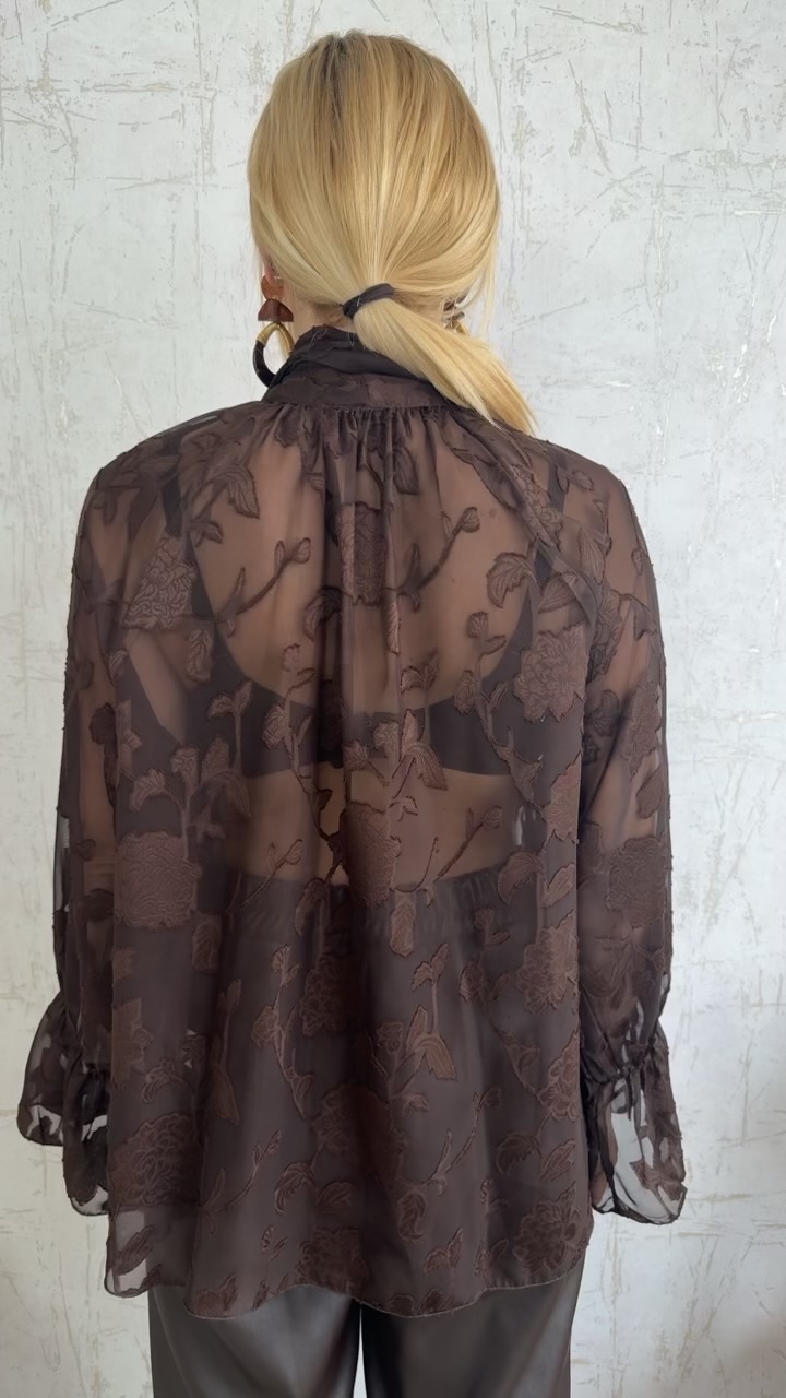 Nebbia Blouse-Καφε