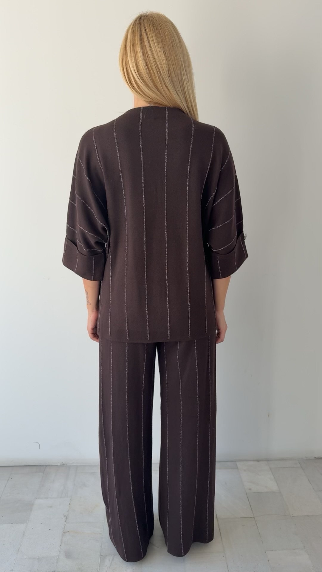 Francesca Twin Set-Καφε