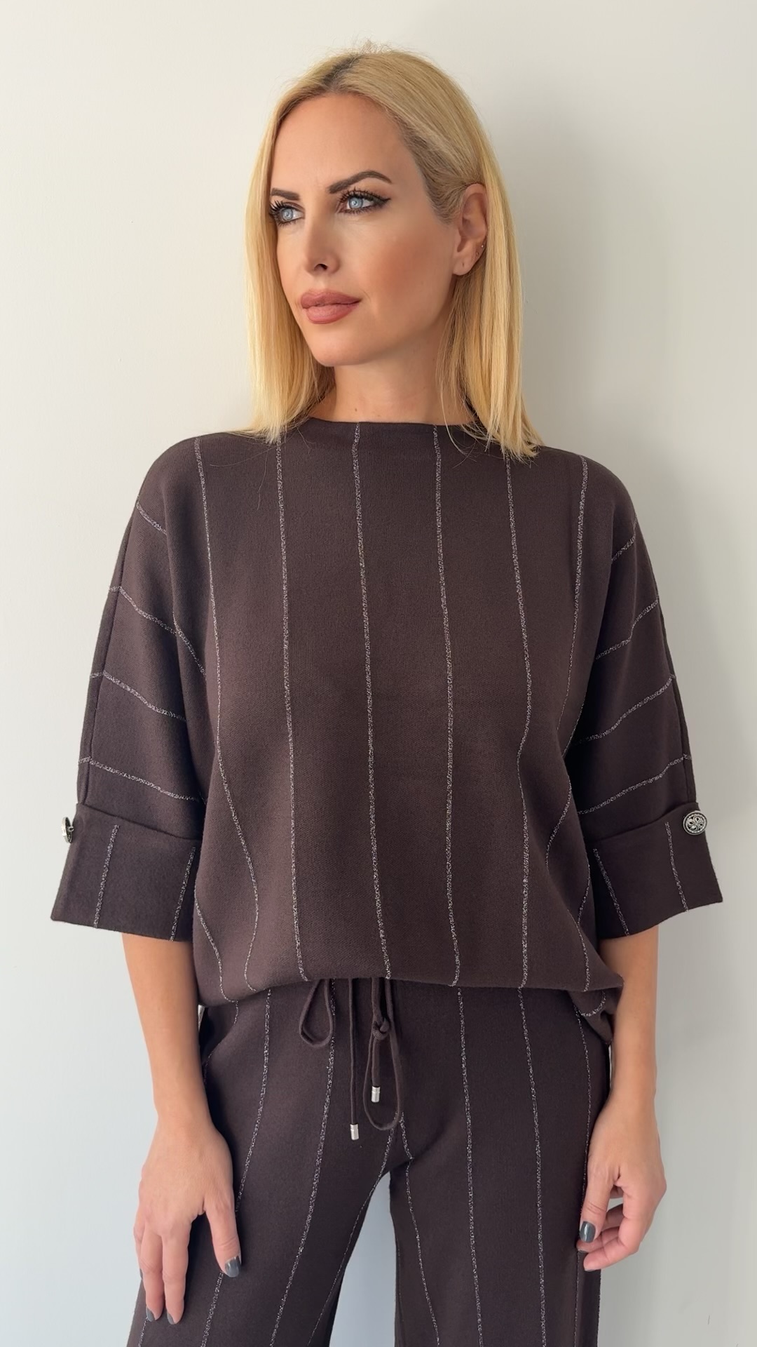 Francesca Twin Set-Καφε