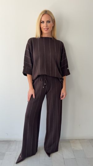 Francesca Twin Set-Καφε