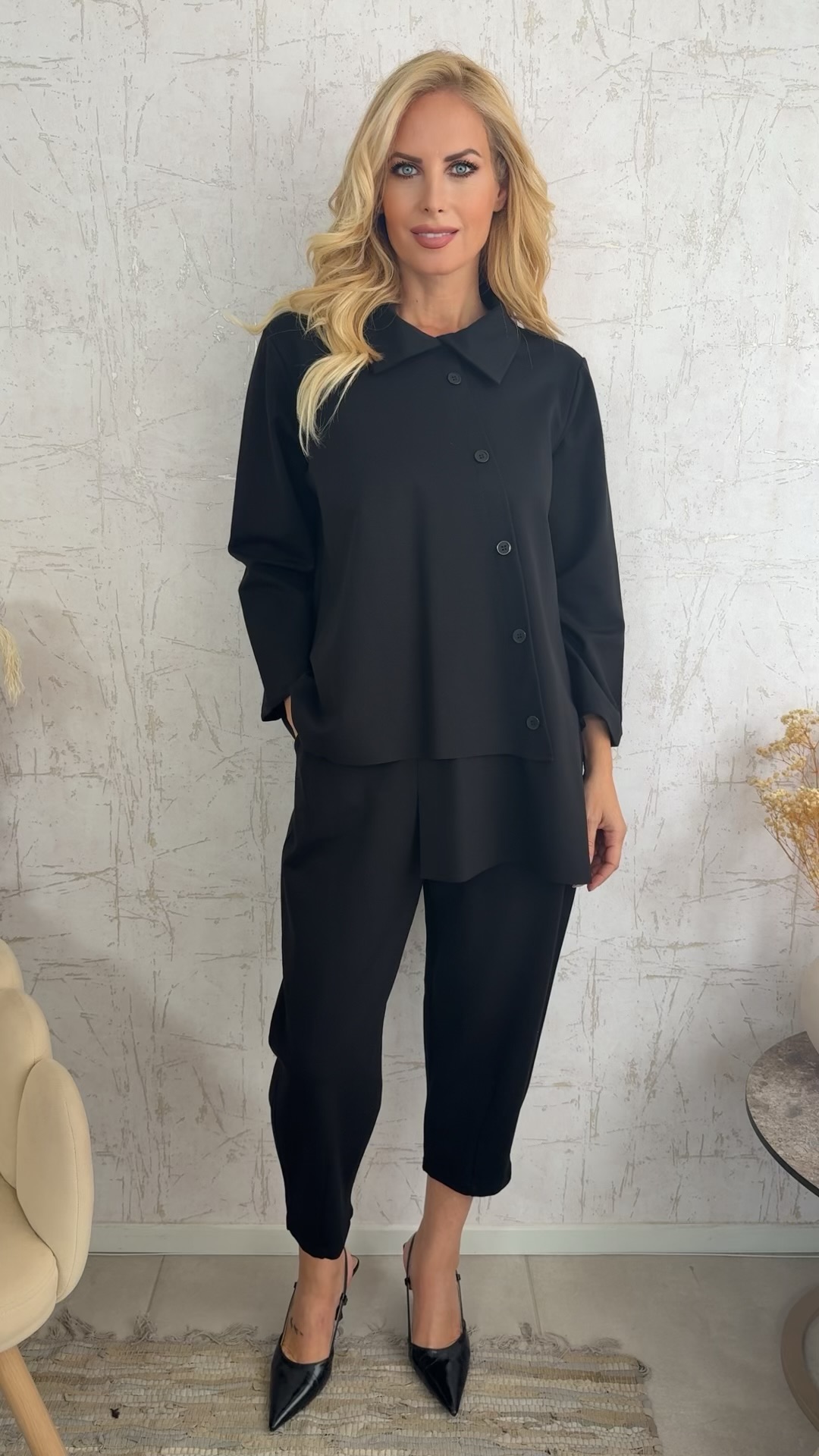 Gloria Twin Set-Μαυρο