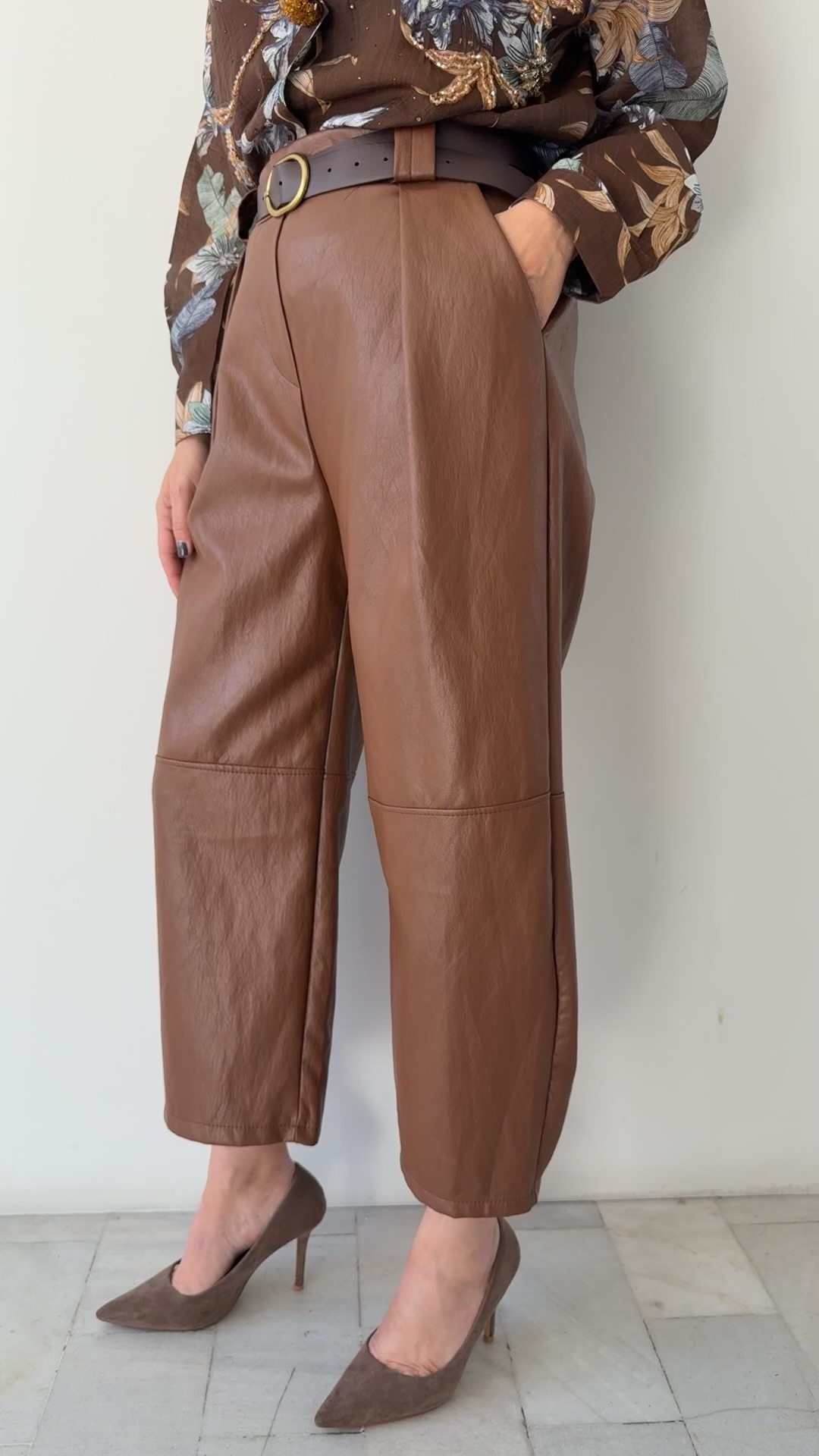 Division Leather Pants-Ταμπα