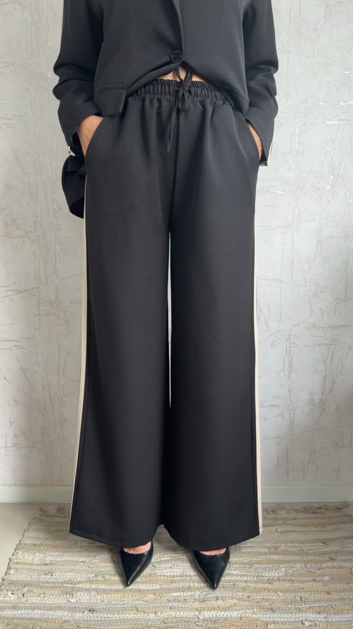 Sport Chic Twin Set-Μαυρο