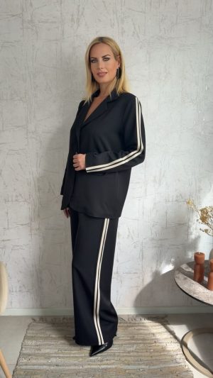 Sport Chic Twin Set-Μαυρο