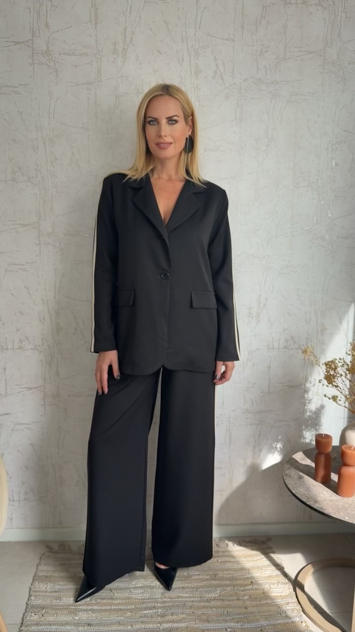 Sport Chic Twin Set-Μαυρο