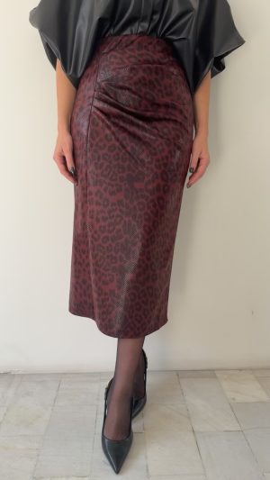 Dakota  Skirt-Βουργουνδι