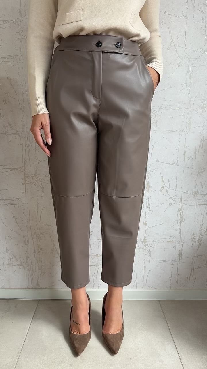 Inna Leather Pants-Πουρου