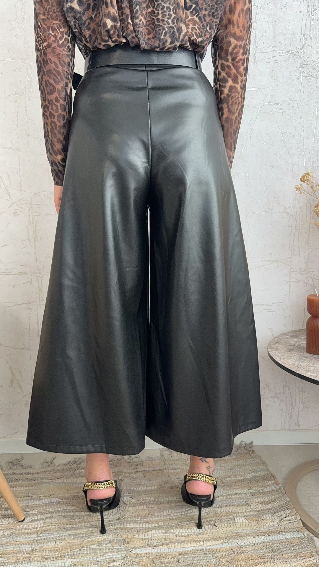 Capital Leather zip -Μαύρο